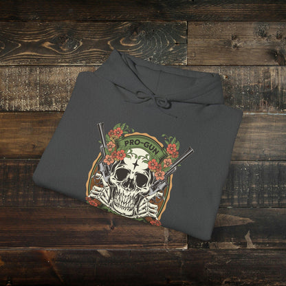 Pro-Gun Anti-Idiot Skull Hoodie