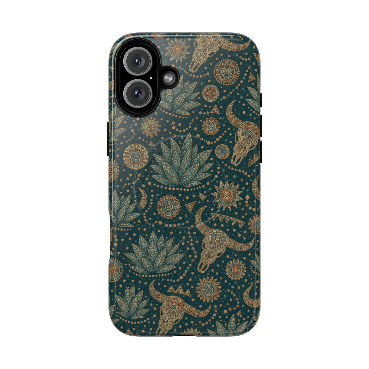 Ornate Skull Magnetic Case