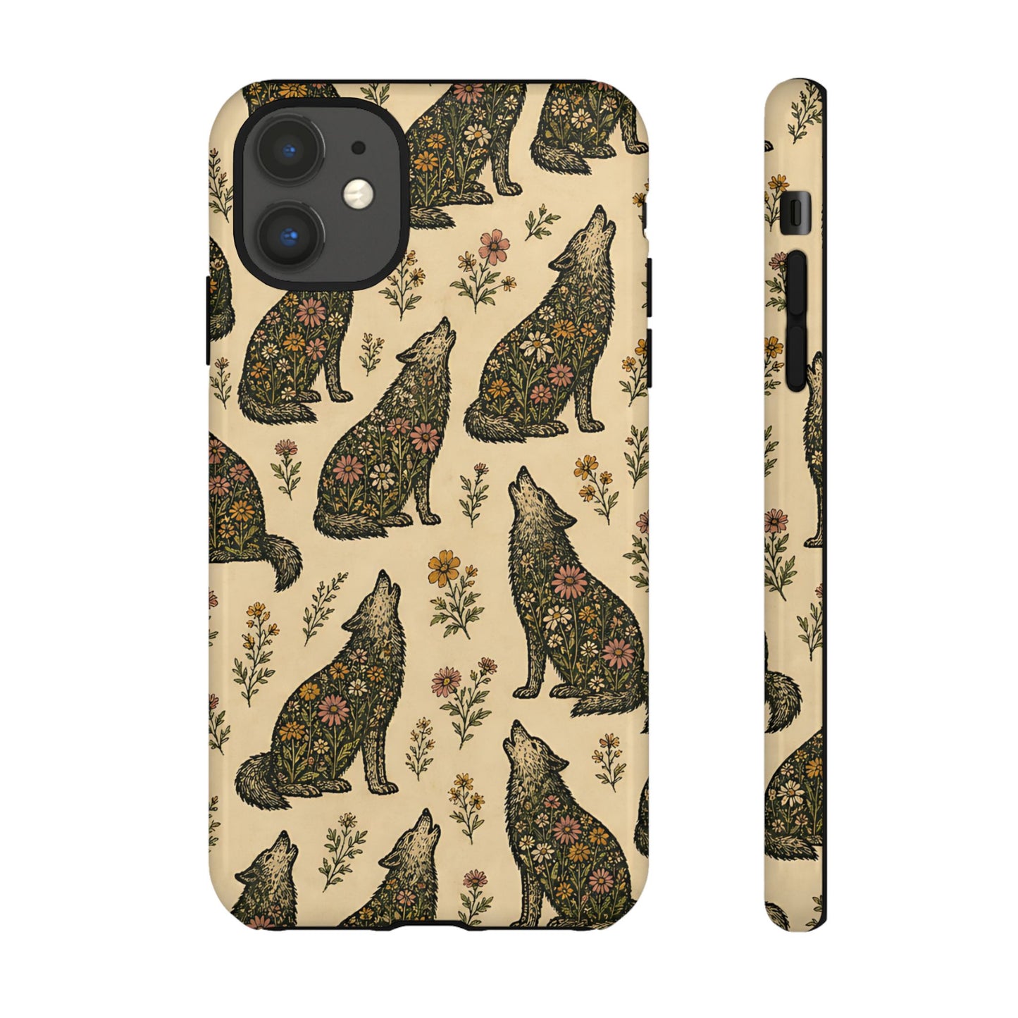 Floral Wolves Tough Case