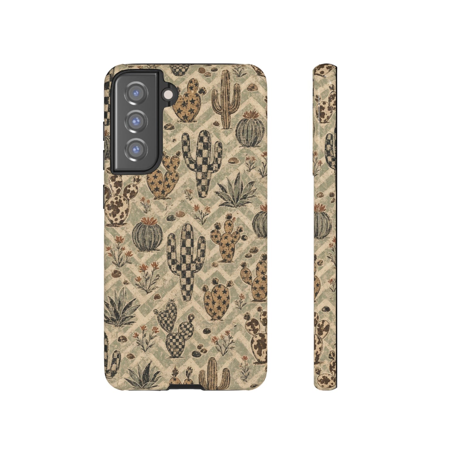 Checkered Cactus Tough Case