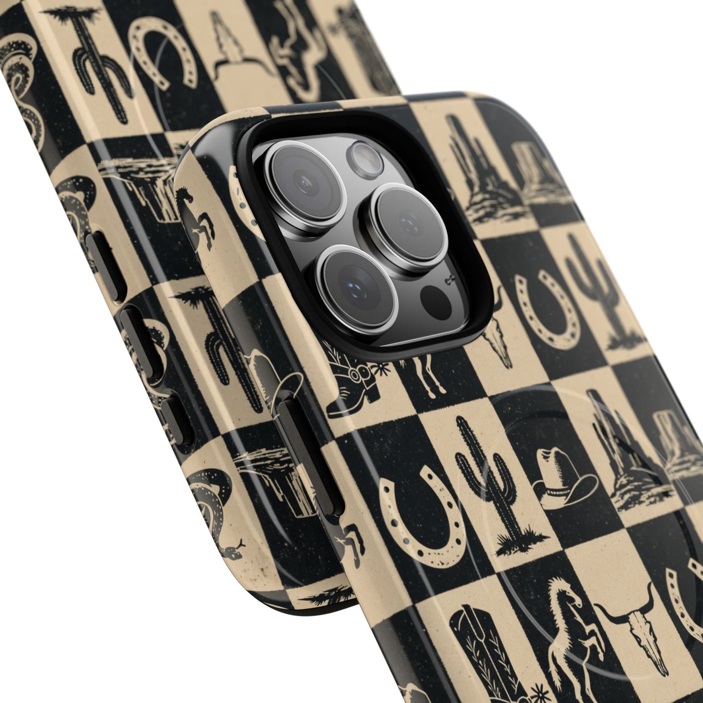 Western Checkerboard Magnetic Case