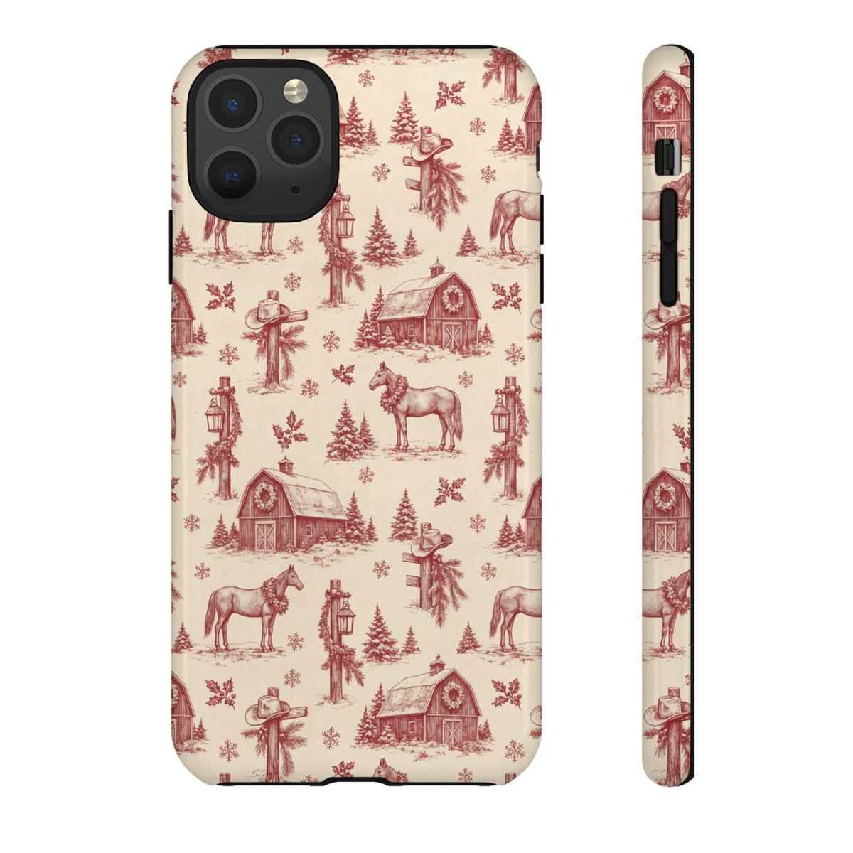 Christmas Toile Tough Case