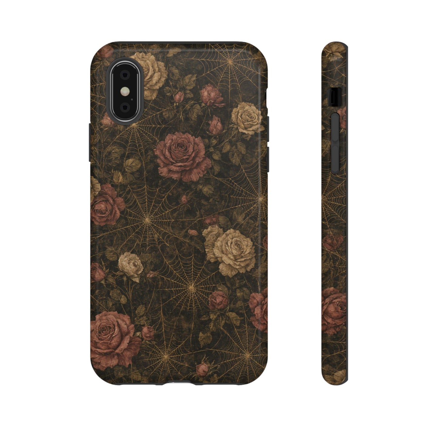 Spiderweb Rose Tough Case