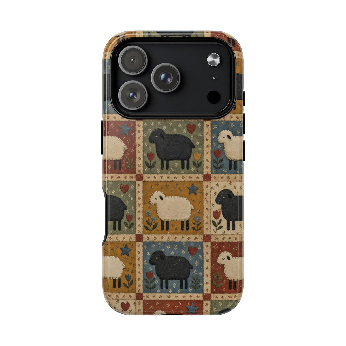 Sheep Quilt Magnetic Case