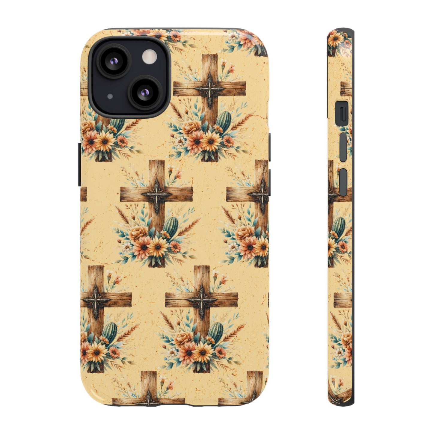 Floral Crosses Tough Case