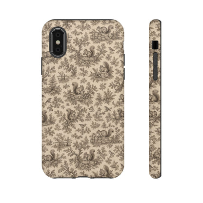 Squirrel Toile Tough Case