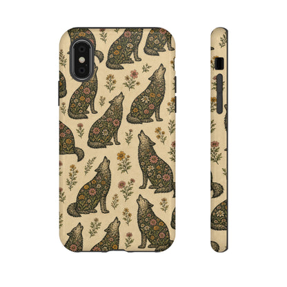 Floral Wolf Tough Case