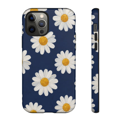 Navy Daisy Tough Case