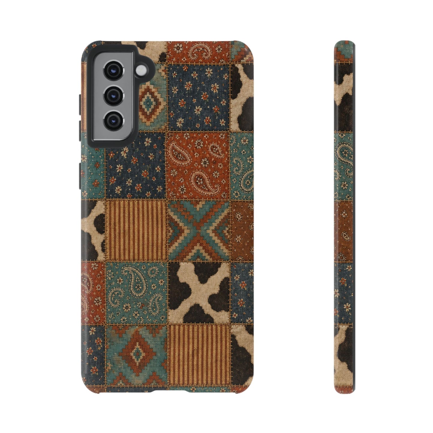 Turquoise Patchwork Tough Case