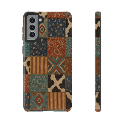Turquoise Patchwork Tough Case