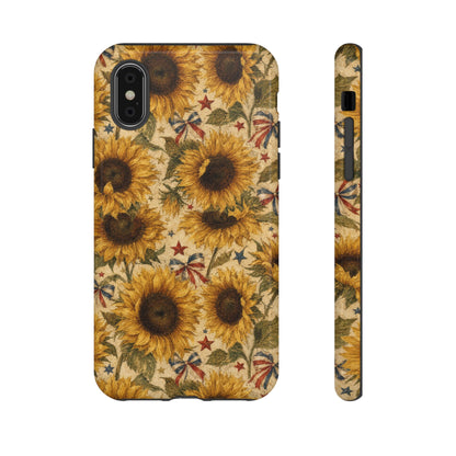 Patriotic Sunflowers Tough Case