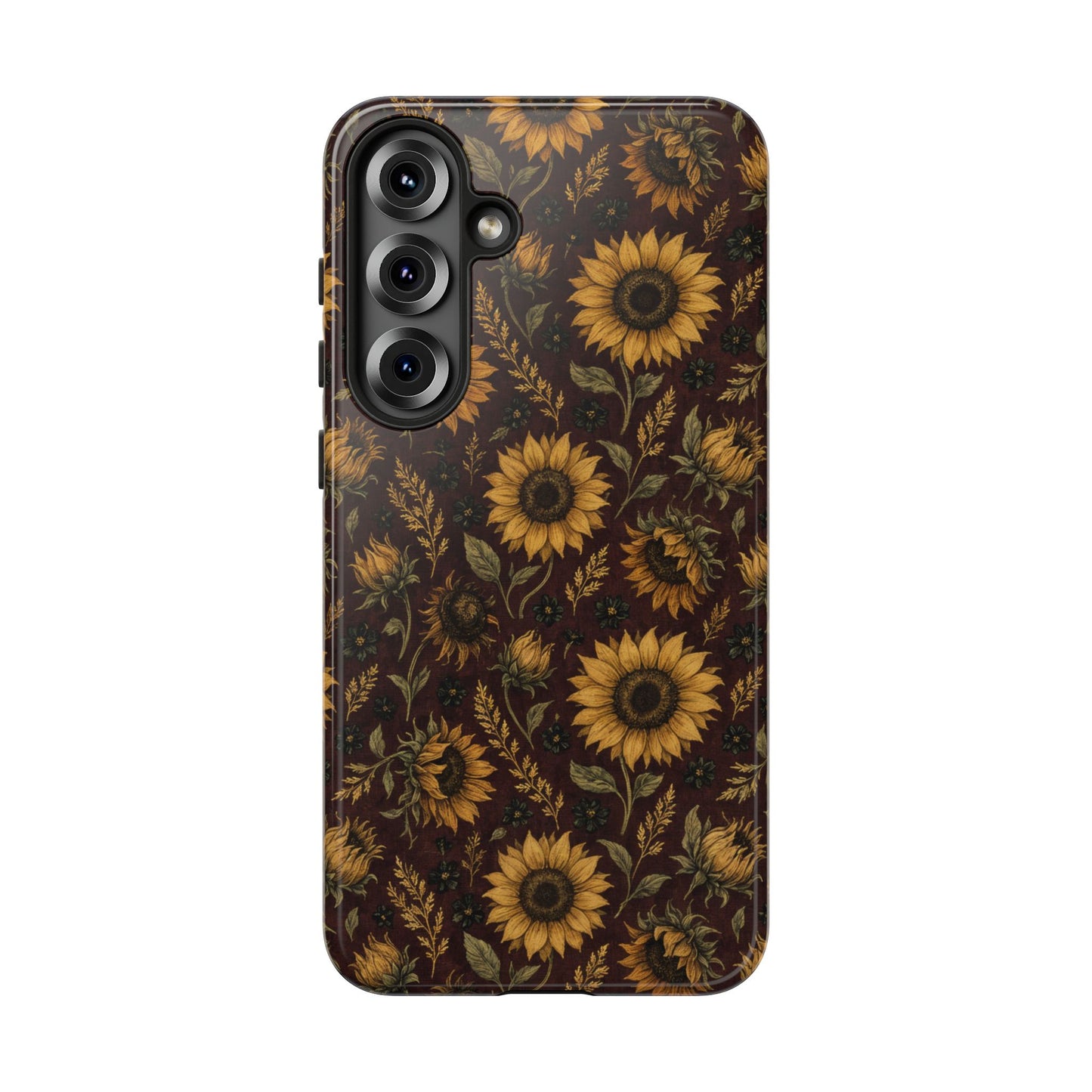 Burgundy Sunflowers Tough Case