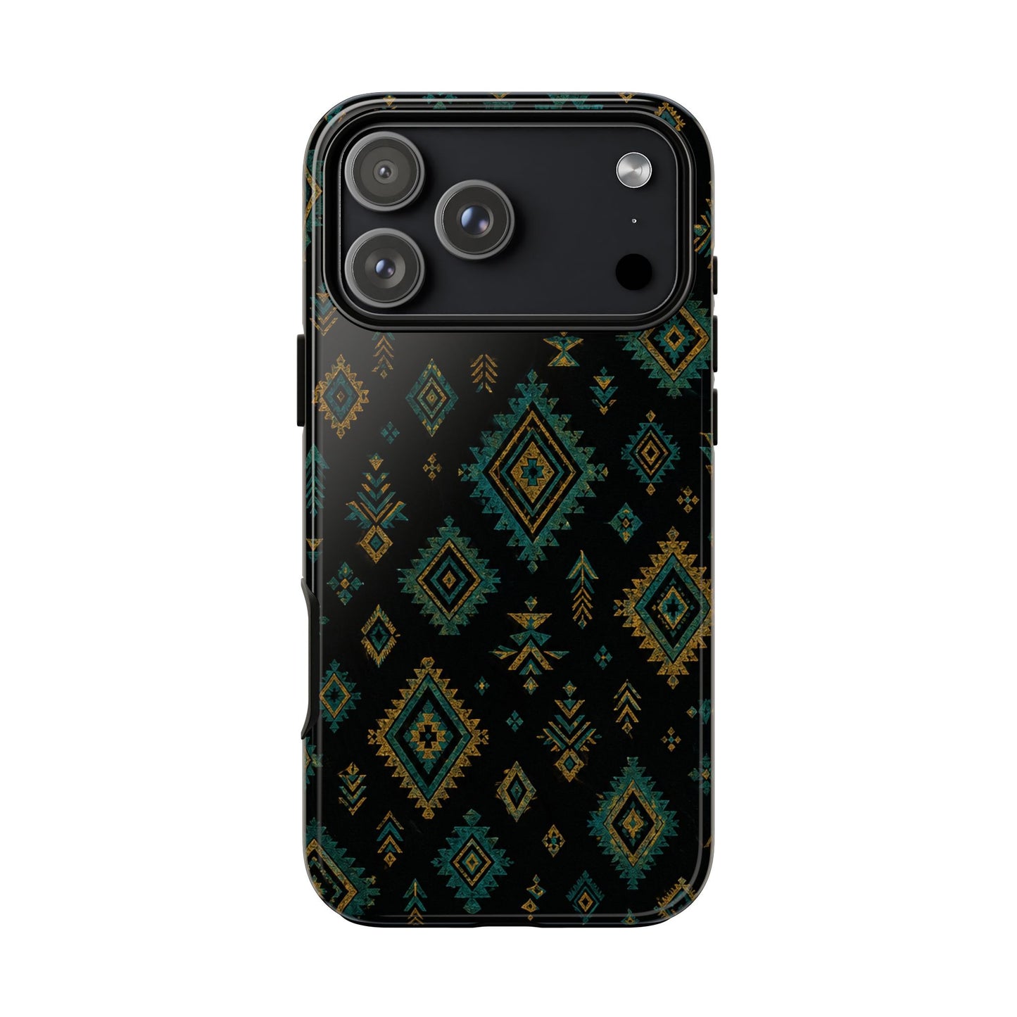 Turquoise Gold Aztec Tough Case