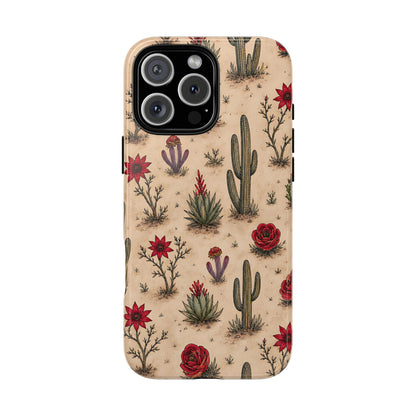 Red Bloom Desert Tough Case