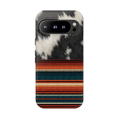 Cowhide + Serape Stripe Tough Case