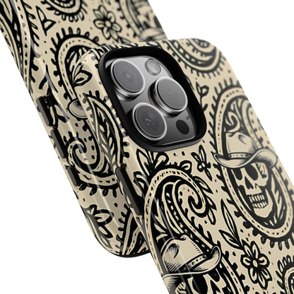 Cowboy Skull Paisley Tough Case