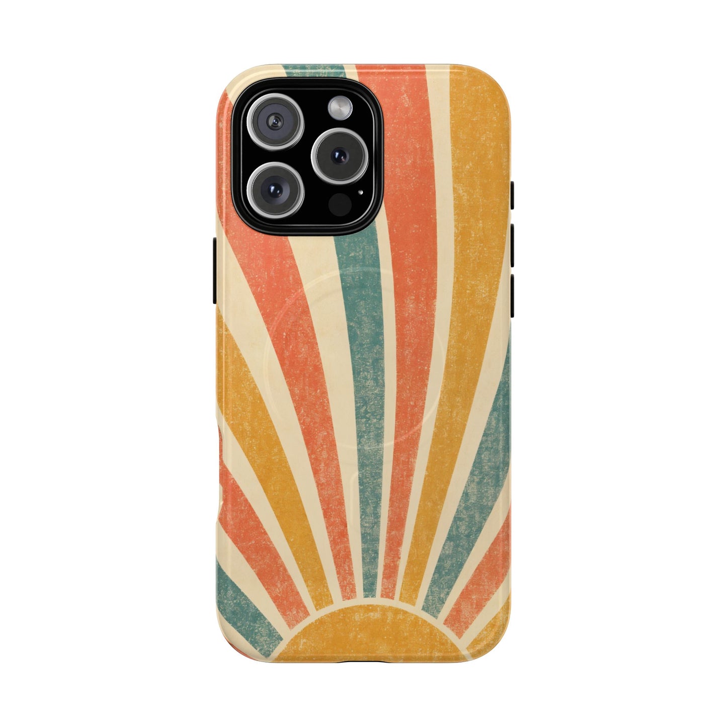 Retro Sun Rays Magnetic Case