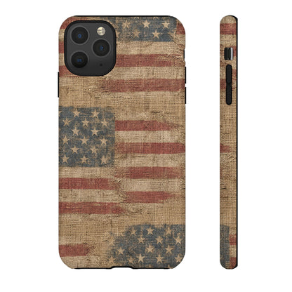 Burlap Flag Tough Case