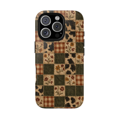 Autumn Plaid Patchwork Tough Case