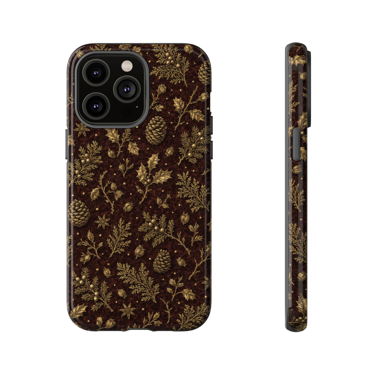 Brass Winter Botanicals Tough Case