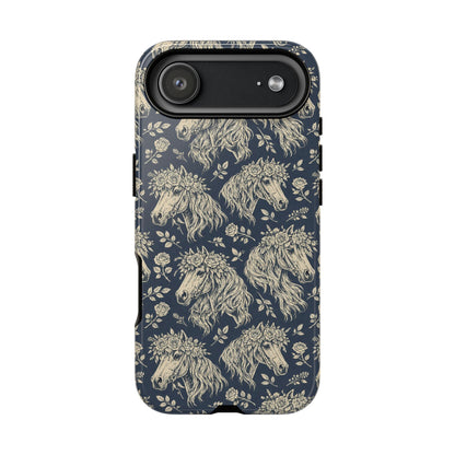 Floral Horses Tough Case