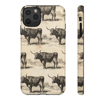 Vintage Longhorns Tough Case