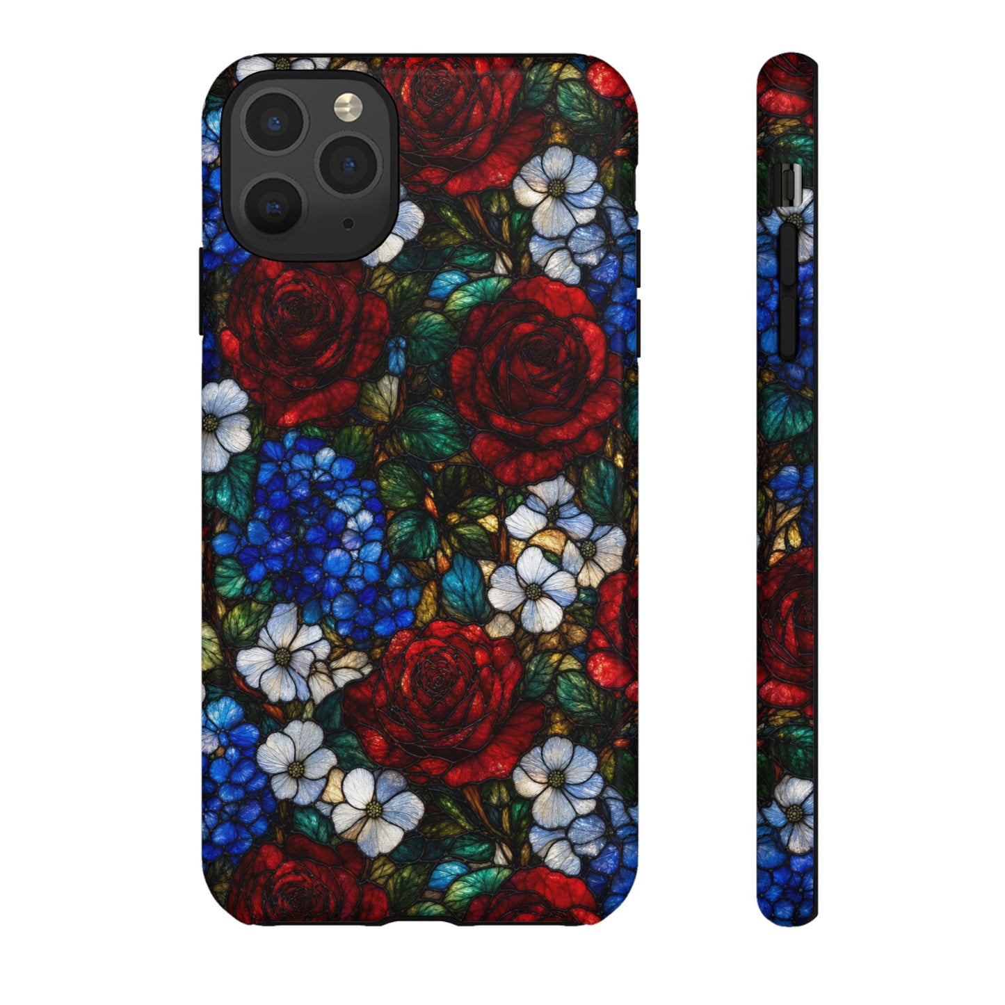 Patriotic Floral Glass Tough Case