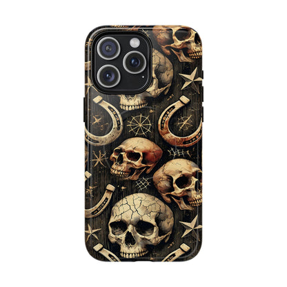 Skulls Horseshoes Dark Magnetic Case