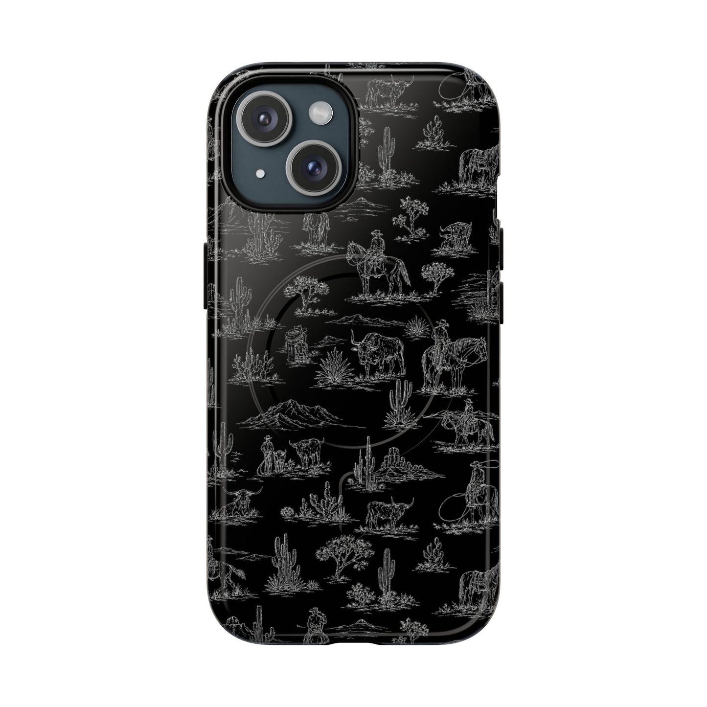 Midnight Toile Magnetic Case
