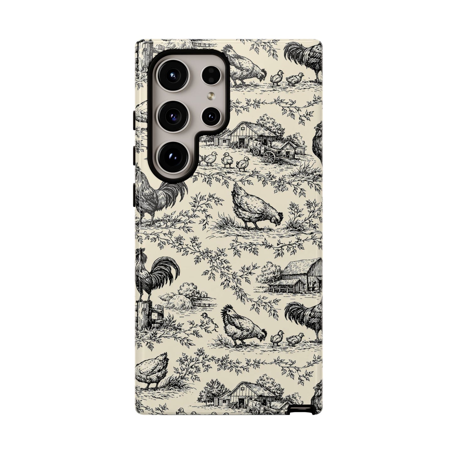 Toile Chickens Tough Case