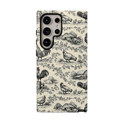 Toile Chickens Tough Case