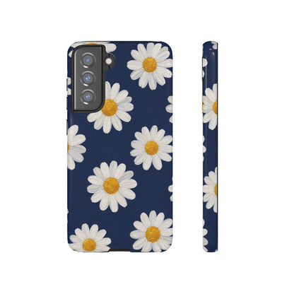 Navy Daisy Tough Case