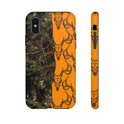 Camo Deer Skulls Orange Tough Case