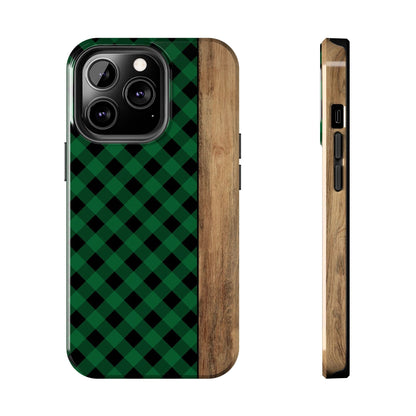 Green Plaid Phone Case