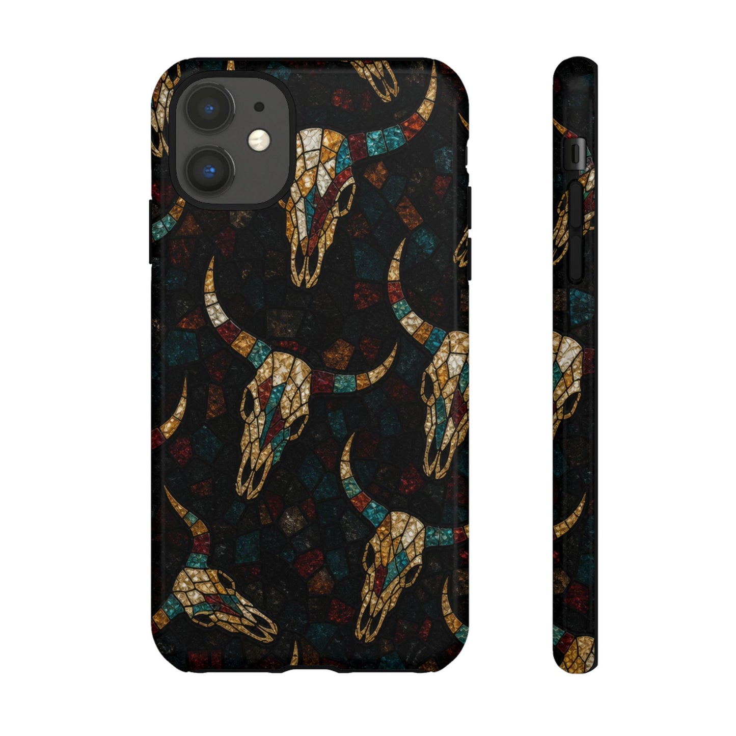 Stained Bull Skull Tough Case