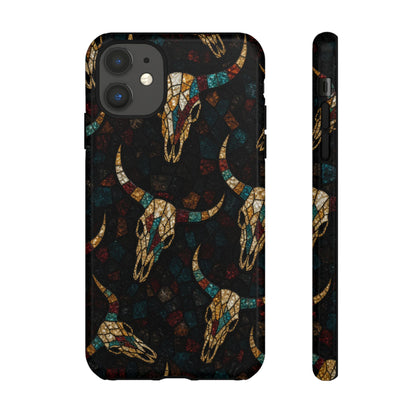 Stained Bull Skull Tough Case