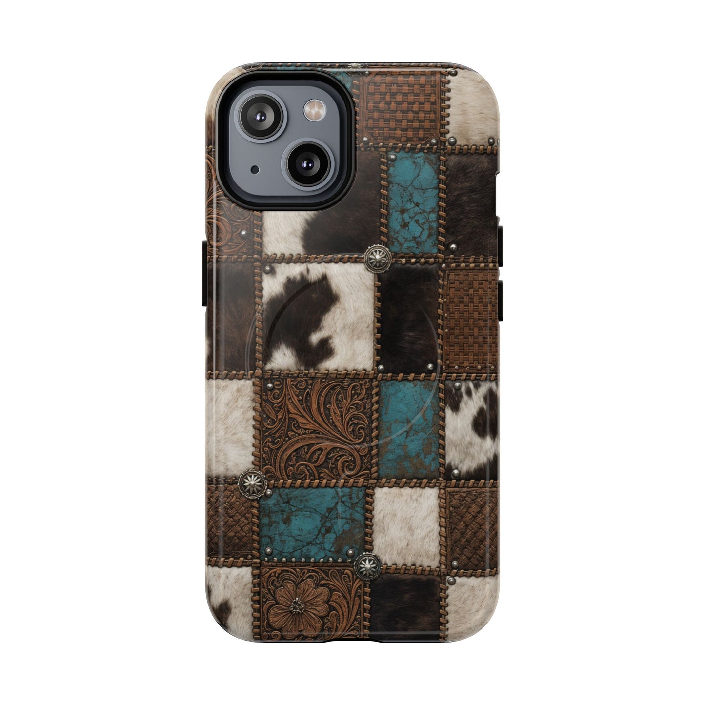 Tooled Hide Magnetic Case