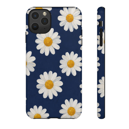Navy Daisy Tough Case