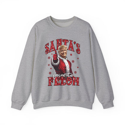 Santa's Favorite Felon Trump 2024 Sweatshirt