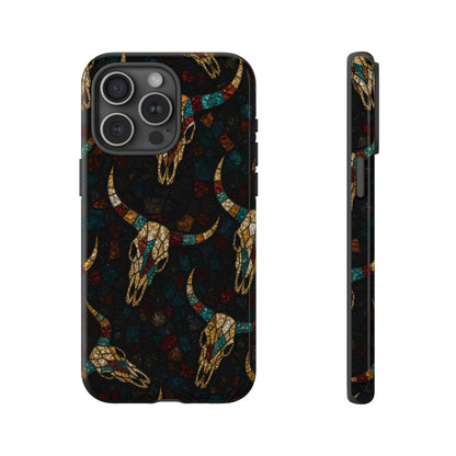 Stained Bull Skull Tough Case