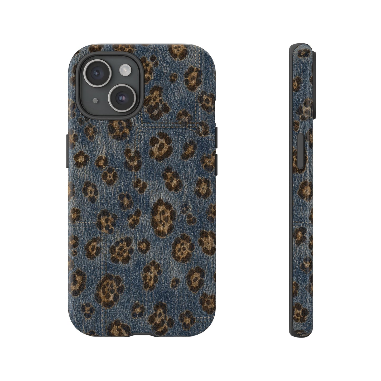 Denim Leopard Tough Case