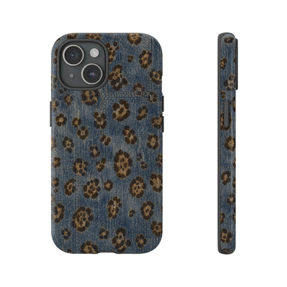 Denim Leopard Tough Case