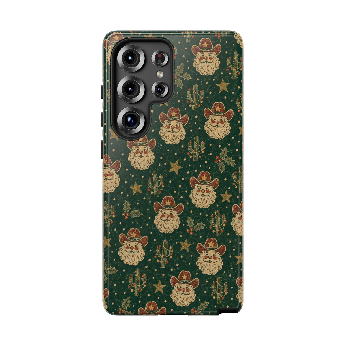 Santa Block Print Tough Case