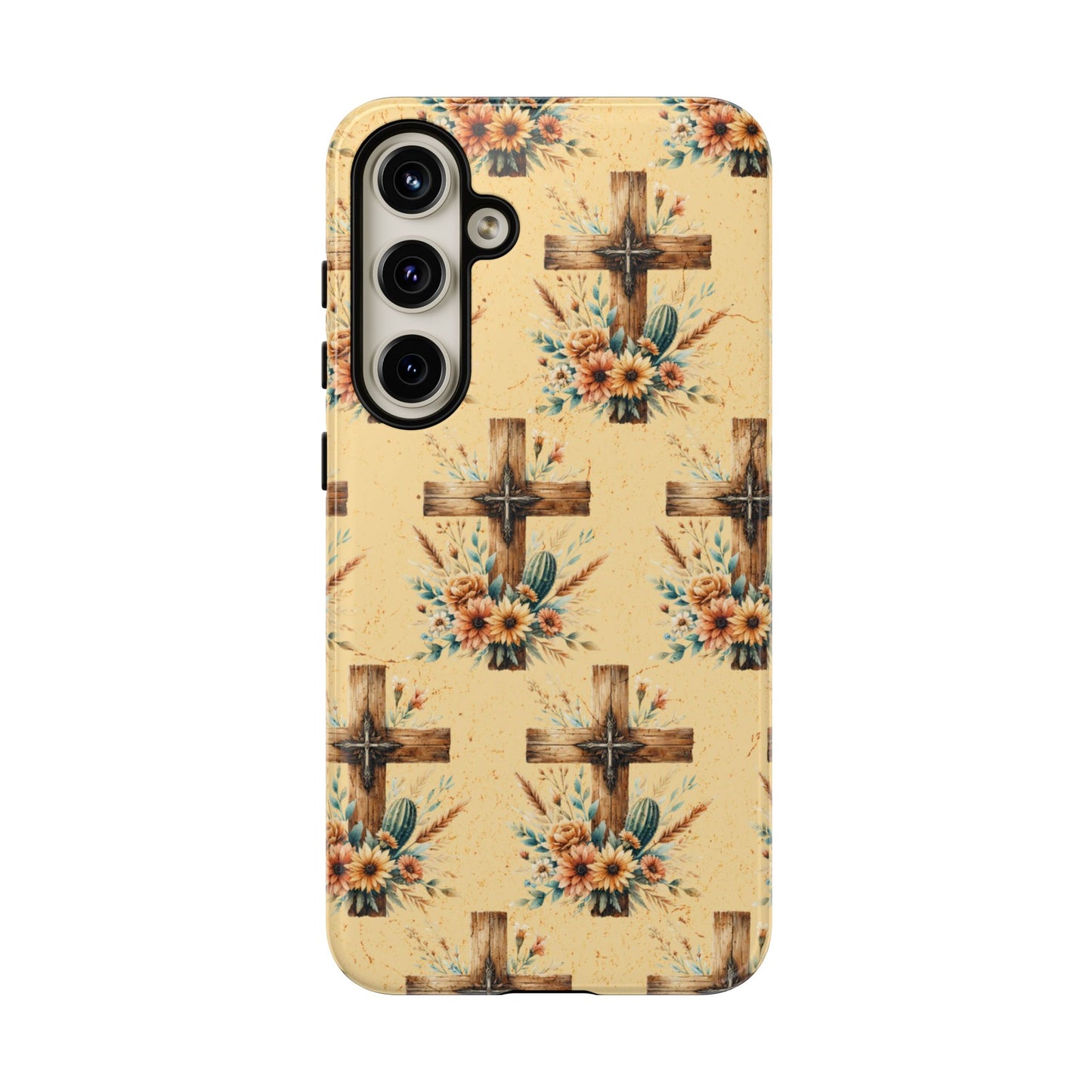 Floral Crosses Tough Case