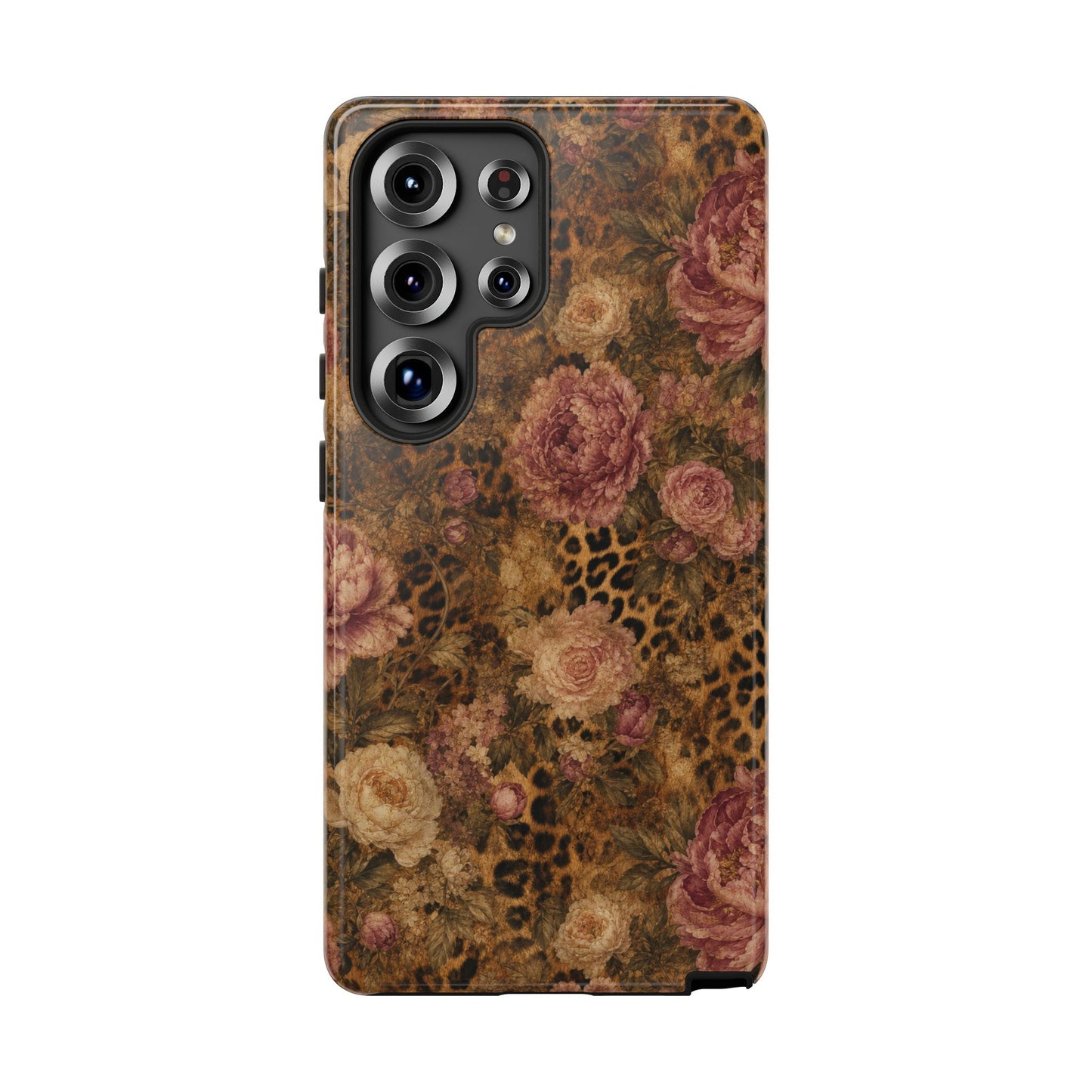 Leopard Floral Tough Case