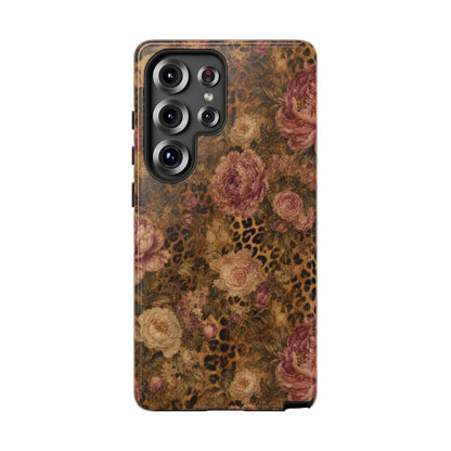 Leopard Floral Tough Case