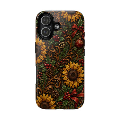Christmas Sunflowers Magnetic Case