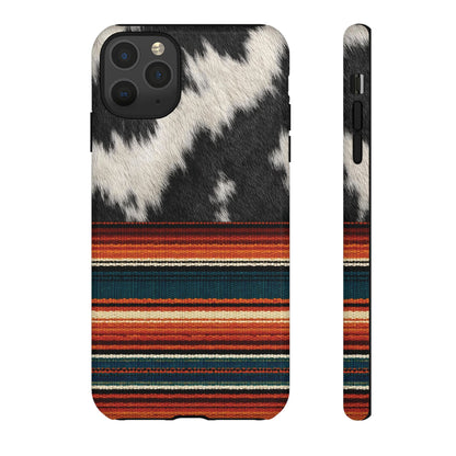 Cowhide + Serape Stripe Tough Case