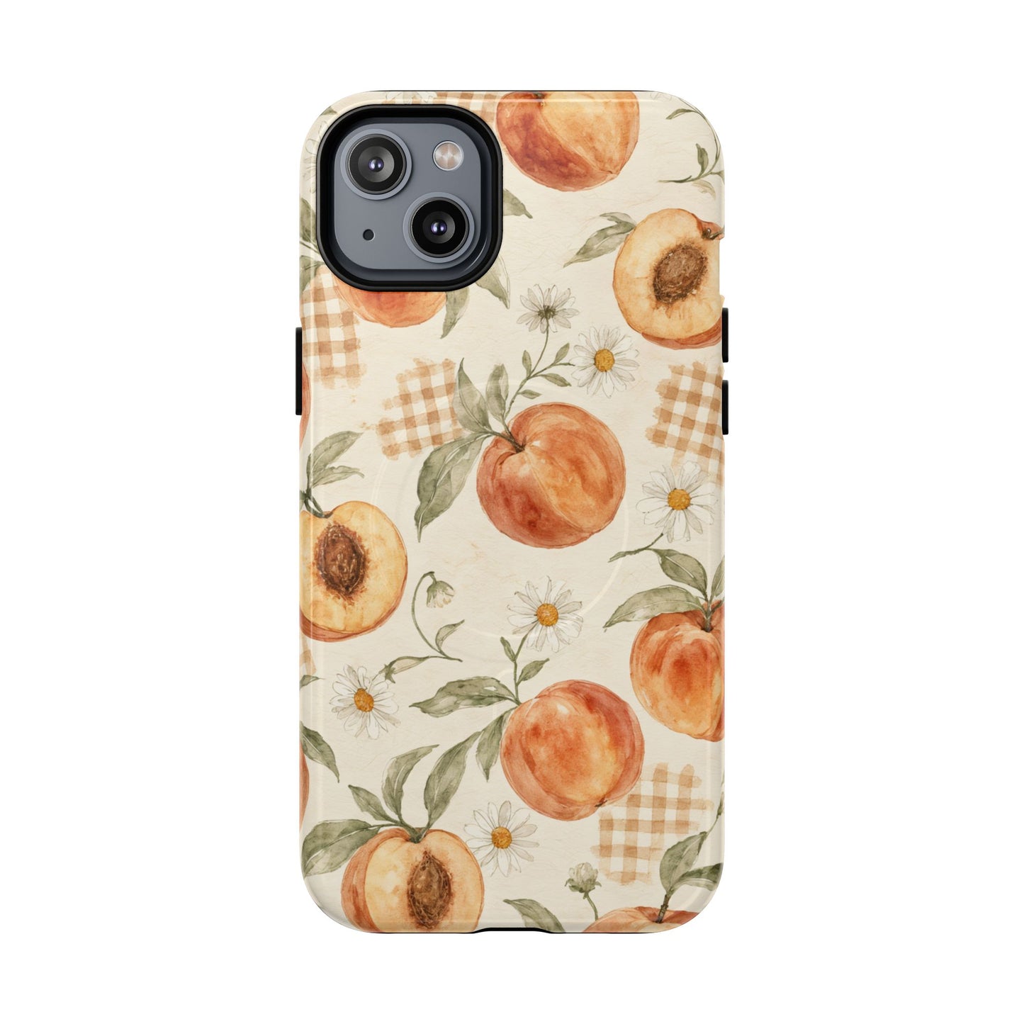 Peachy Gingham Magnetic Case