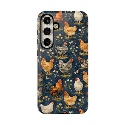 Indigo Chickens Tough Case